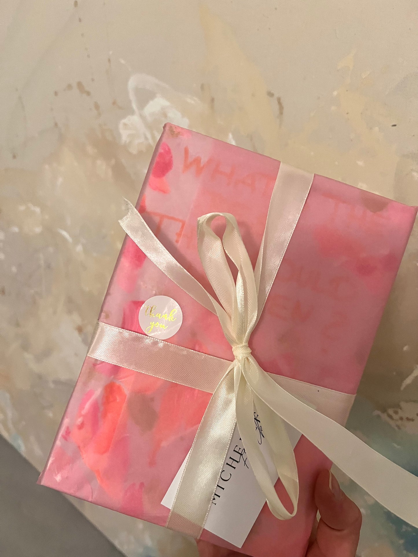 Gratitude journal with artwork on the cover | hand-painted back | each book is unique